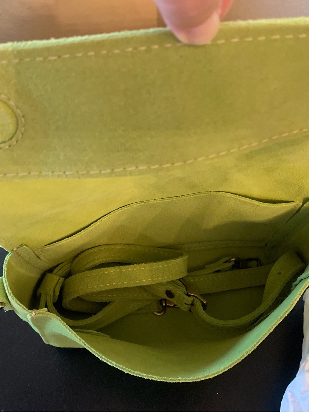 Portland Leather Goods Medium Metro--LIME - Picture 4 of 13